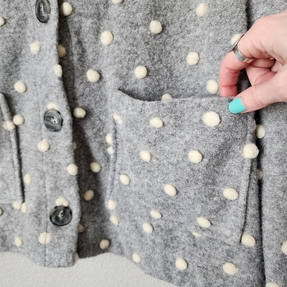 MADEWELL Texture & Thread Boxy Bobble Cardigan in grey size M - Picture 7 of 7